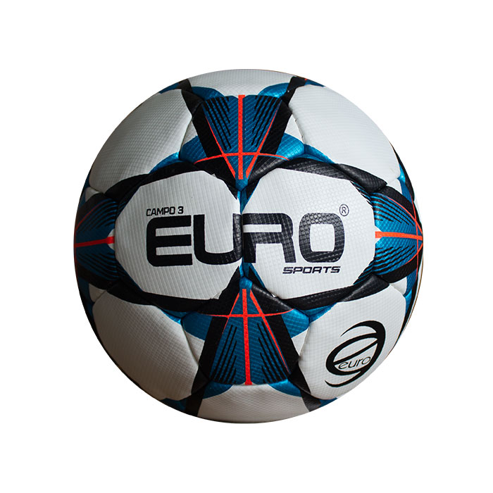 Bola Euro Campo 3 Linha Pró Azul